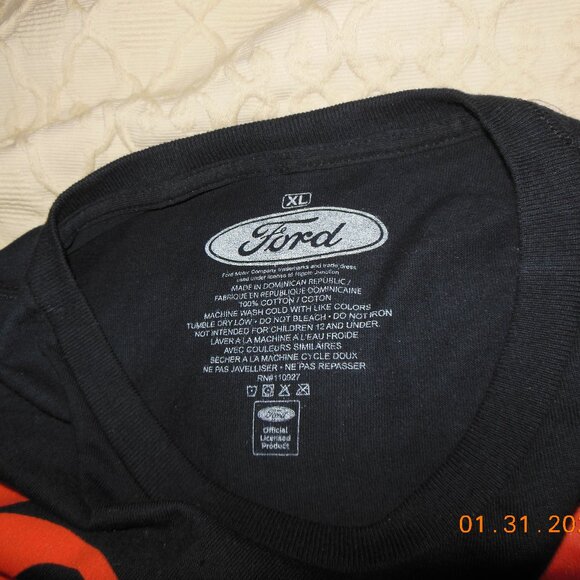 1987 Ford Mustang GT Foxbody Black T SHIRT Men's Size XL Extra Large - Picture 3 of 4